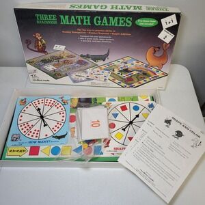 Three Readiness Math Games Vintage Home School Special‎ Education 1992 EI-3012